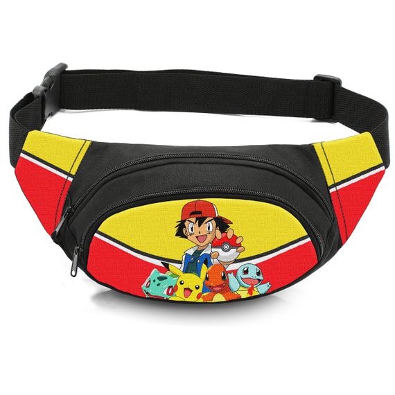 Сумка-бананка дитяча з принтом Покемон поясна сумка для хлопчика (4584)