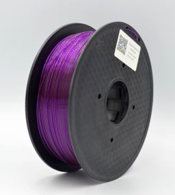 Опт и розн. Филамент для 3D-принтера MT PETG, 1.75 мм, прозрачный фиолетовый, 1 кг (3DMT-PETG1.75-01-TP)