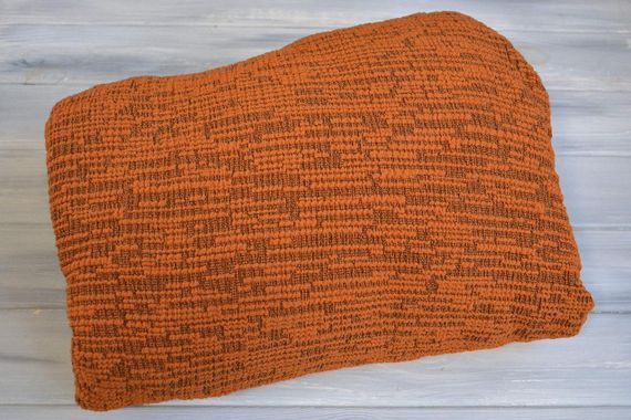 Жаккардовый чехол на угловой диван Rain без юбки  Кирпичный | Зображення 2