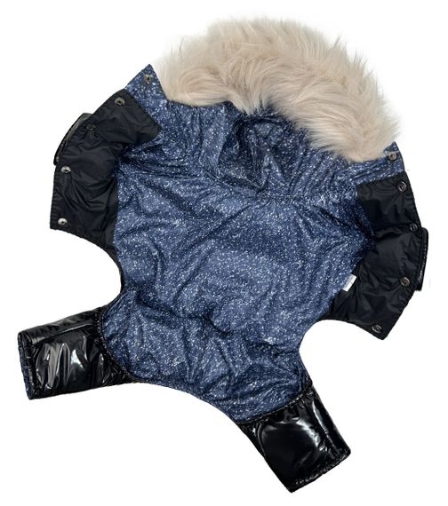 Зимовий комбінезон лакований чорний A-69 | Зображення 4