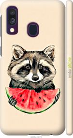 Чохол на Samsung Galaxy A40 2019 A405F Єнотик з кавуном "4605m-1672-2448"