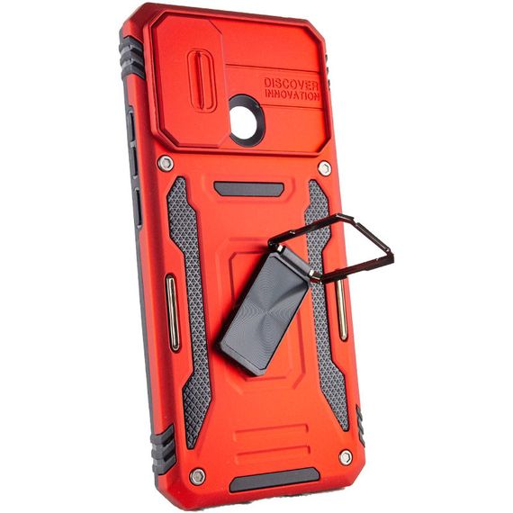 Ударопрочный чехол Camshield Army Ring для Xiaomi Redmi 10C Красный / Red | Зображення 2