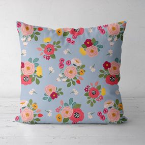 Подушка декоративна Soft Маки, ромашки, шиповник 45x45 см (45PST_23M080)