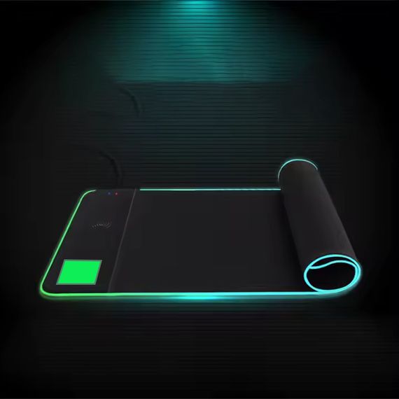 Ігрова поверхня (килимок) STAND JD-S62 з БЗП 15W LED+RGB with app (800*300*6mm) Black | Зображення 4