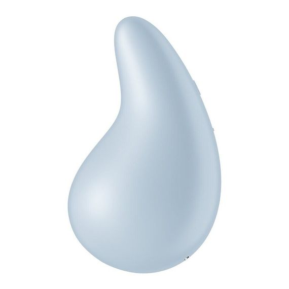 Вібратор для зовнішньої стимуляції Satisfyer Dew Drop Blue, 2 мотори, 12 режимів, м’який корпус | Зображення 4