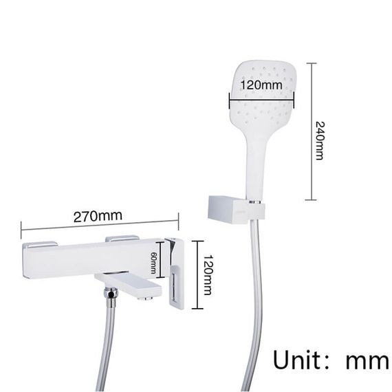 Змішувач для ванни Gappo Futura G3217-8 | Зображення 1