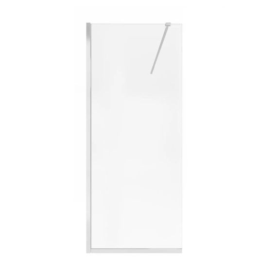 Душова перегородка Qtap Walk-In Standard CRM209.C8 90х200 см, скло Clear 8 мм, покриття CalcLess