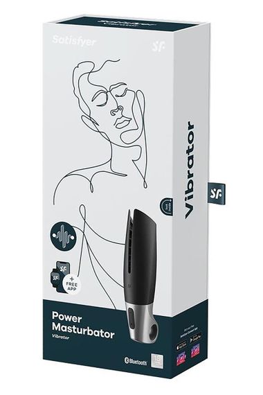 Смарт-мастурбатор Satisfyer Power Masturbator для використання на верхній половині пінису, чорний Sex Aura | Зображення 9