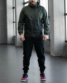 Ветровка Фэнтези хаки-черный S