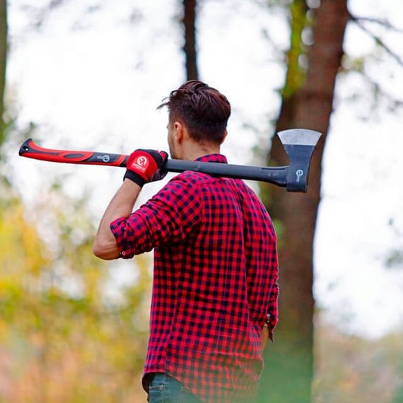 Сокира 1250 г, ручка з фібергласу INTERTOOL HT-0264 | Зображення 9