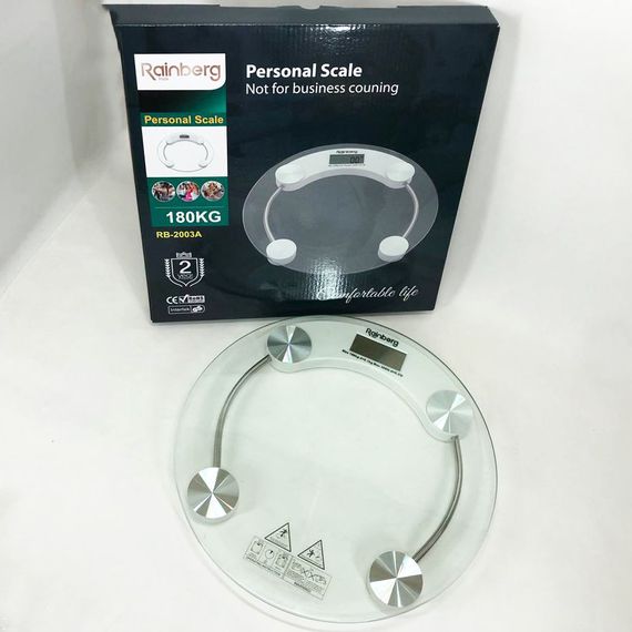 Весы для взвешивания людей Rainberg RB-2003A / Весы электронные напольные / Бытовые OP-301 напольные весы | Зображення 4