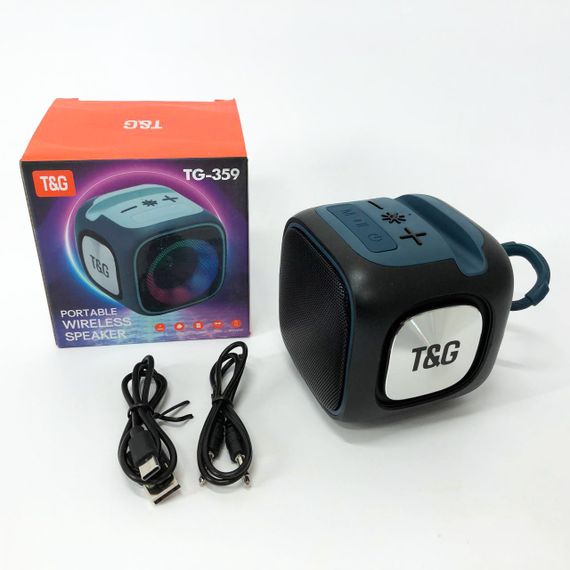 Портативна Bluetooth колонка TG359 7W з RGB підсвічуванням. RQ-450 Колір: чорний | Зображення 6