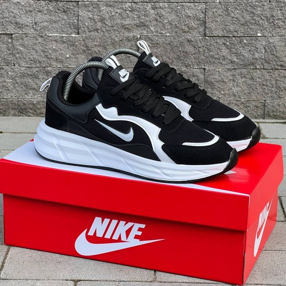 Кросівки Nike матеріал текстиль/замш колір чорний, білий | Зображення 6
