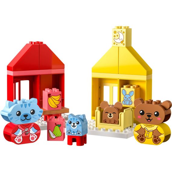 Конструктор LEGO DUPLO My First Повсякденні процедури: Час вечері й сну 28 деталей (10414) | Зображення 1