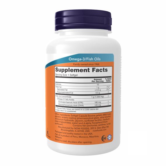Omega-3 Enteric - 180 sgels | Зображення 1