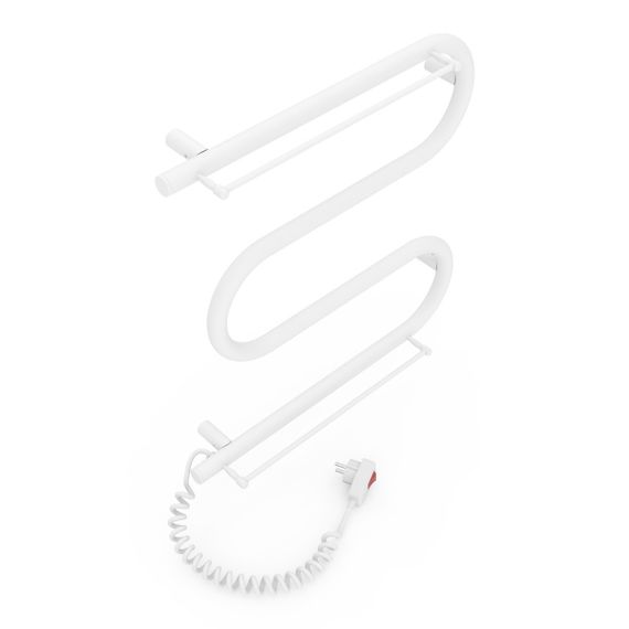 Електрична рушникосушарка Laris Зебра Змійовик 25 ЧФ3 500 х 500 з 2-ма поличками Е (підкл. зліва) | Зображення 2