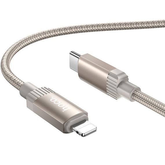 Дата кабель Hoco X117 Star Type-C to Lightning 27W (1m) Gold | Зображення 1