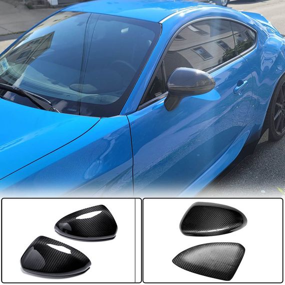 Накладки на дзеркала (Карбон) для Subaru BRZ 2021- рр