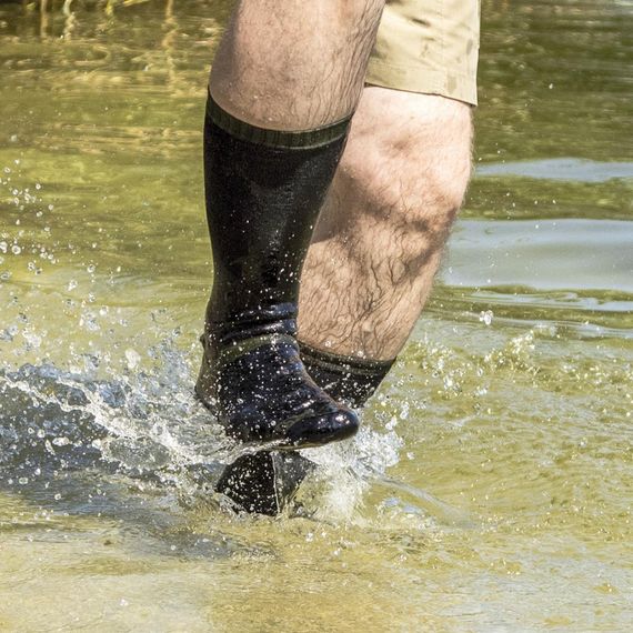 Шкарпетки водонепроникні Dexshell Trekking, р-р S, з зеленою смужкою | Зображення 2