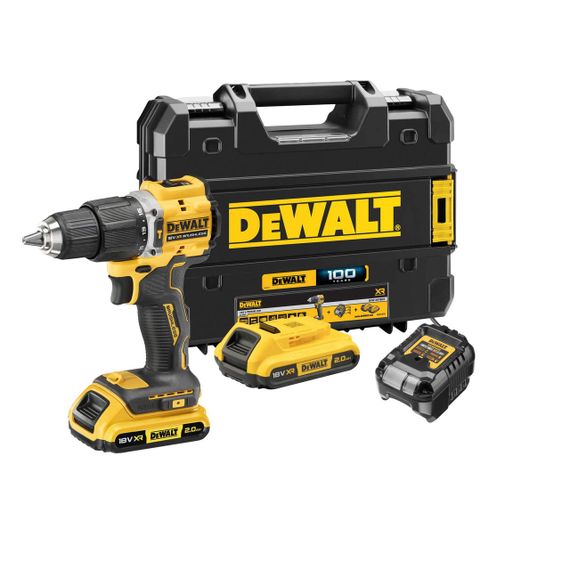 Дрель-шуруповёрт 100 YEARS DeWALT DCD100YD2T