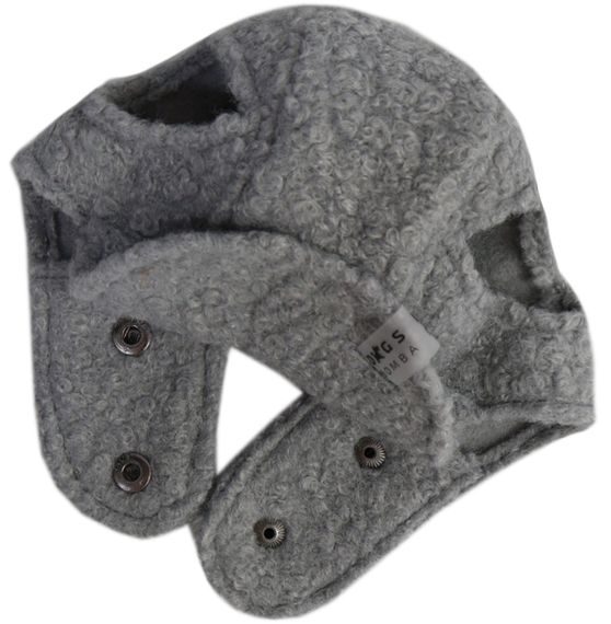 Шапка Авіатор тедді сіра 1