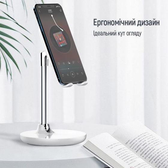 Тримач автомобільний для мобільного ColorWay CW-SH013-WT білий | Зображення 2