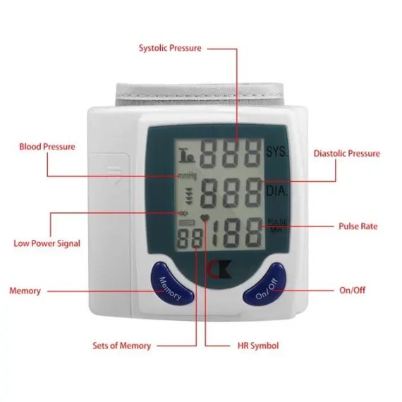 Цифровой автоматический тонометр Blood Pressure Monitor для измерения АД и пульса -VN-31 | Зображення 5