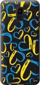 Чехол на Samsung Galaxy J6 2018 Сердца UA "5292u-1486-17620"