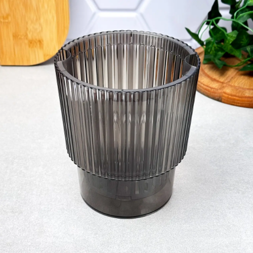 Вазон "Стелла" для орхідей з дренажем 16*18,5см. (корич. пр.) | Зображення 2