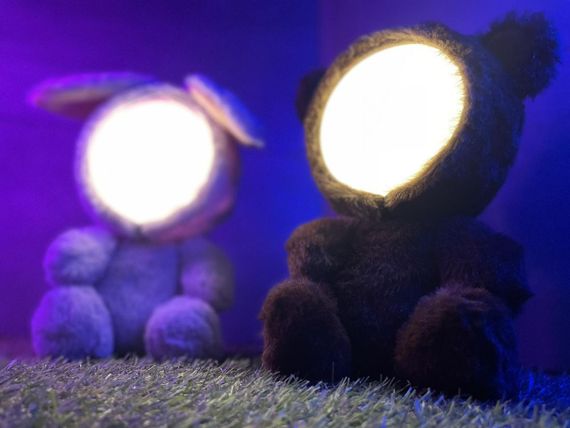 Ночник LED лампа зайчик и мишка | Зображення 1