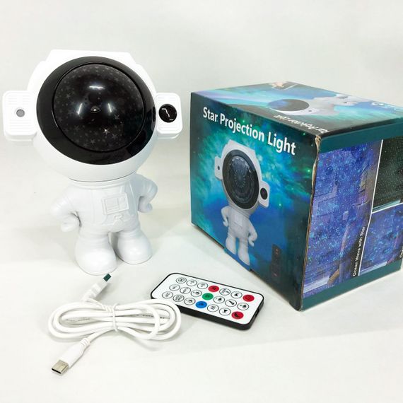 Нічник астронавт з проекцією, Дитячий лазерний нічник проектор зоряного неба космонавт BR-95 | Зображення 5