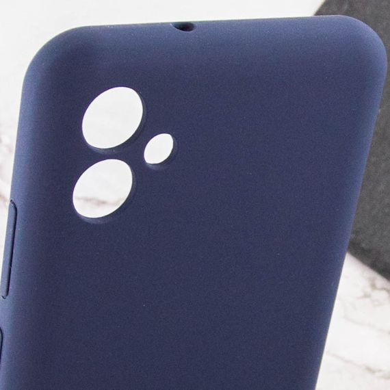 Чехол Silicone Cover Lakshmi Full Camera (AAA) для Samsung Galaxy A06 Темно-синий / Midnight blue | Зображення 5