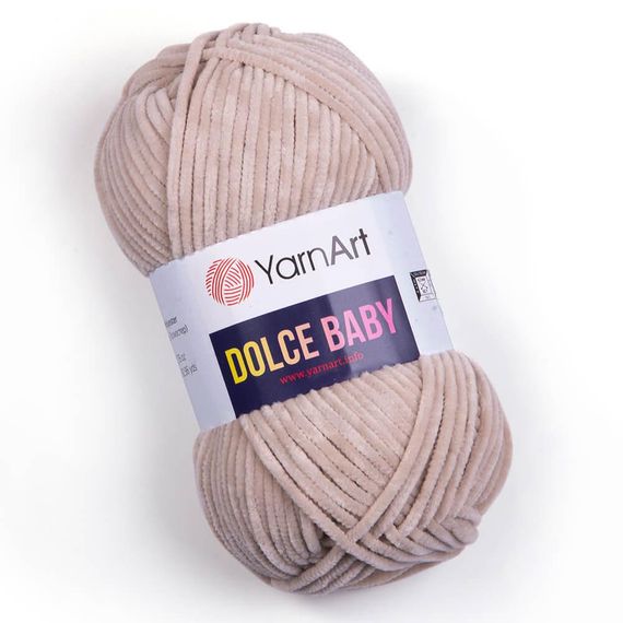 Пряжа YarnArt Dolce Baby 771 капучіно ярнарт дольче бебі плюшева