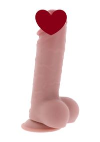 Фалоімітатор з мошонкою Deluxe Dual Density Thick Dildo TPE 20 cm sexstyle