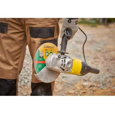 Шлифовальная машина Stanley FatMax, 2000W, 6500 об/мин, d=230 мм, 5.2 кг (FMEG232) | Зображення 3