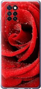 Чехол на Infinix Note 10 Pro Красная роза "529u-2709-17620"