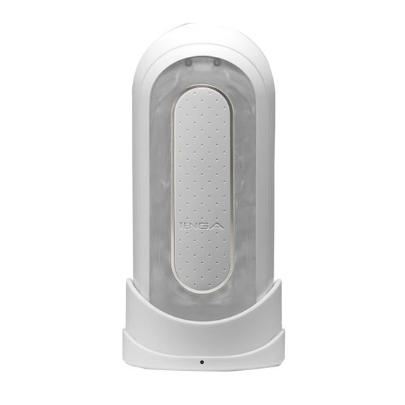 Вібромастурбатор Tenga Flip Zero Electronic Vibration White, змінна інтенсивність, розкладний Sex Aura