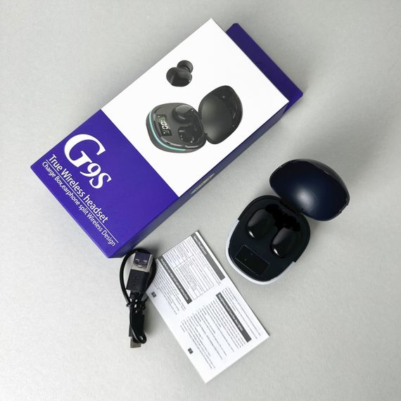 Бездротові навушники G9S series, EarBuds, Smart Case (Чорні) | Зображення 3