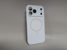 Чехол для iPhone 17 Pro Max / Айфон 17 Про Макс, Soft Touch, противоударный, MagSafe, белый