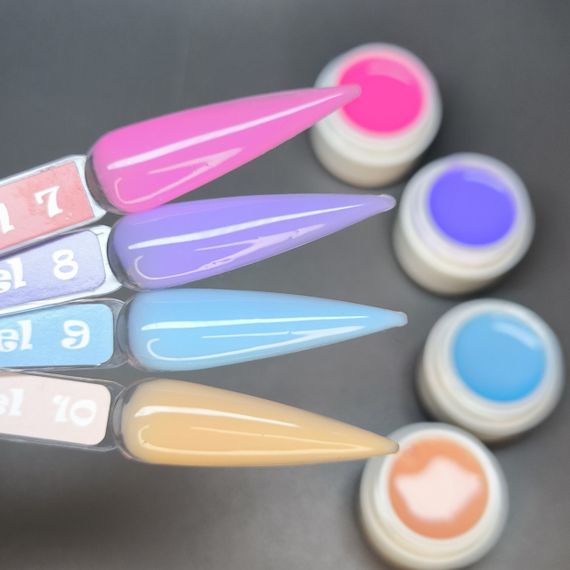 Набір гелів для нарощення нігтів Mi Color №6 по 5мл (4шт)