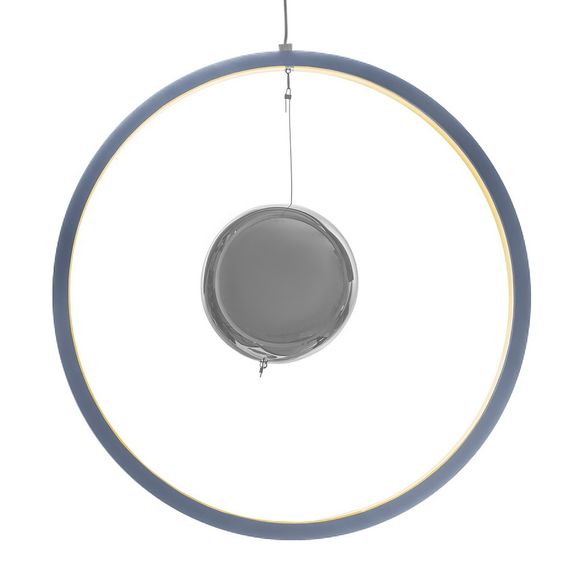 Светильник потолочный подвесной светодиодный для спальни BR-941S/18W LED GY/CH | Зображення 3
