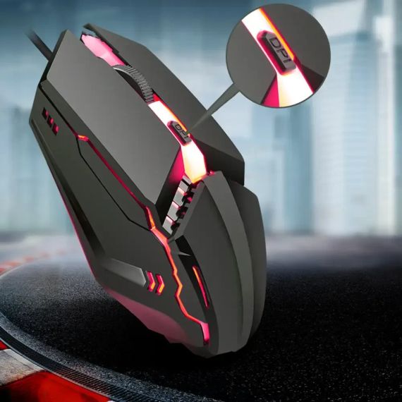 Игровой комплект клавиатура и мышь наушники коврик 4в1 Linmoni TF-400 Kit с RGB подсветкой для геймеров | Зображення 4