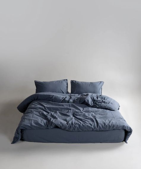 Постільна білизна Limasso Stonewashed Ranforse сімейний 160 х 220 см Natural Grey