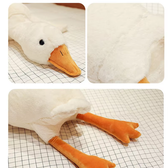 Гусь — Обійми м'яка плюшева іграшка подушка 90 см, білий. Подушка обіймашка 90 см  знижка | Зображення 3