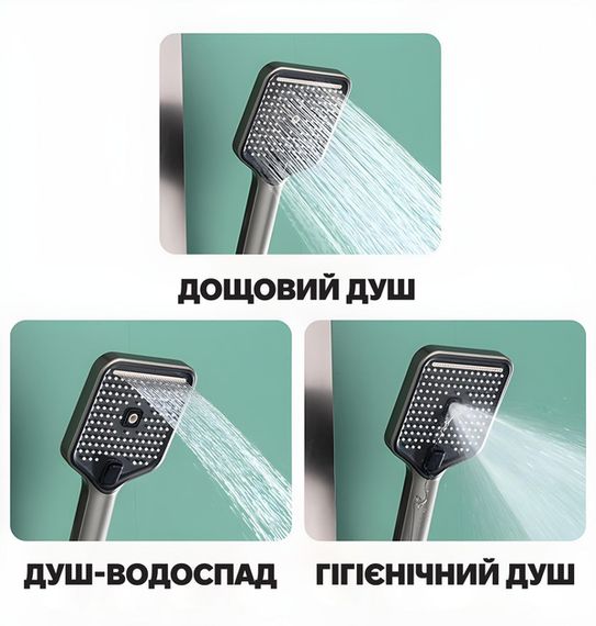 Змішувач для ванної кімнати з нержавіючої сталі чорного кольору XPRO Shower-1 (45902-_2202) | Зображення 7