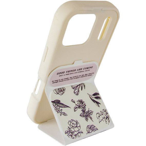 Чохол TPU Panel Stand для Apple iPhone 17 Pro (6.3") Floral Sketch | Зображення 3