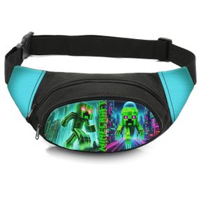 Сумка-бананка детская с принтом Minecraft поясная сумка для мальчика (4538)