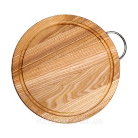 Обробна дерев'яна дошка кругла 25 см ясен C8W250