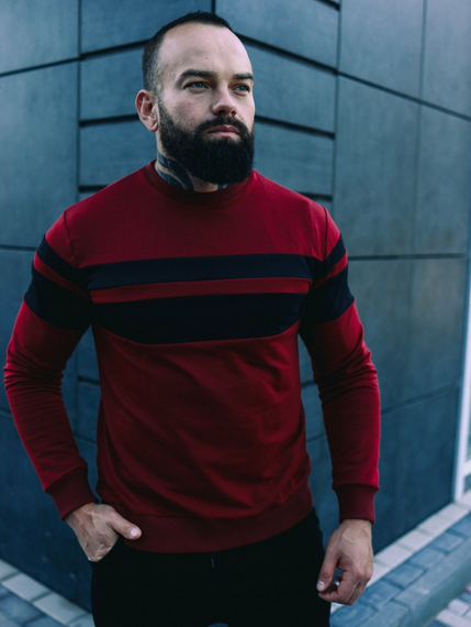 Кофта лінія бордо S | Зображення 5