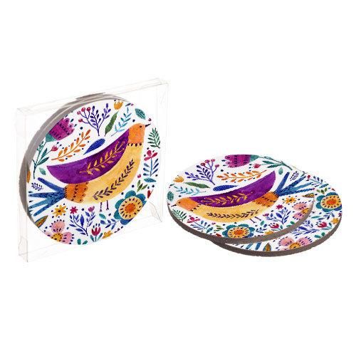 Подставки под горячее Coaster Пташка (пробка) 10 см